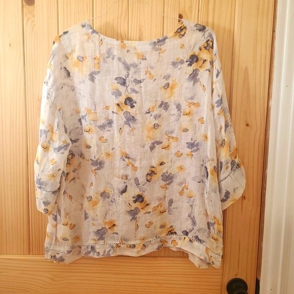 Purejill Linen Blouse - Picture 2 of 7